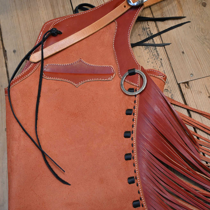 Austin Valimont Roughout Brick Red Chaps 2034