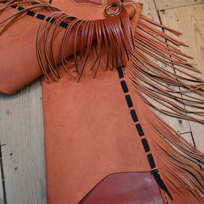 Austin Valimont Roughout Brick Red Chaps 2034