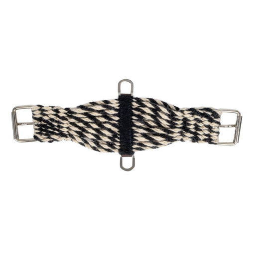 Teskey's 100% Mohair Pony Cinch Tack - Cinches Teskey's Black/Natural Candy Cane 16"