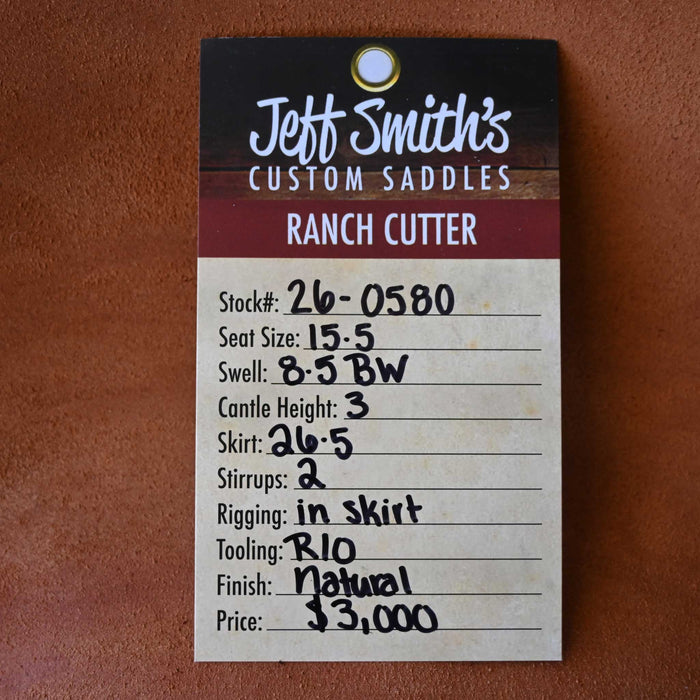 15.5" JEFF SMITH BUSTER WELCH RANCH CUTTER SADDLE
