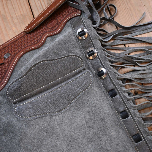 Teskey's Small Gray Shotgun Chaps 2176 Tack - Chaps & Chinks Teskey's