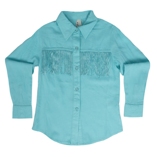 Roper Girl's Turquoise Western Blouse KIDS - Girls - Clothing - Tops - Long Sleeve Tops Roper Apparel & Footwear