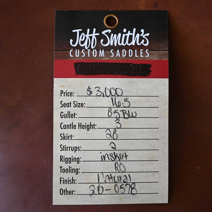 16.5" JEFF SMITH BUSTER WELCH RANCH CUTTER SADDLE