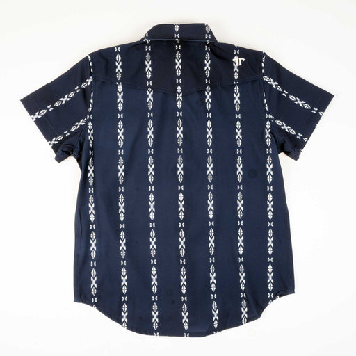 Ferrell Brand Boy's Maverick Blue Pearl Snap Shirt KIDS - Boys - Clothing - Shirts - Short Sleeve Shirts Ferrell Brand