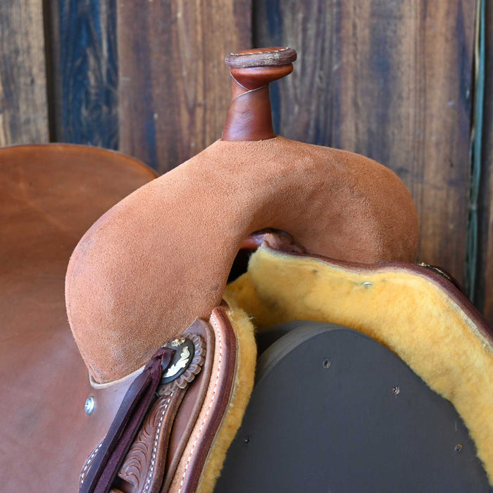 16.5" JEFF SMITH BUSTER WELCH RANCH CUTTER SADDLE