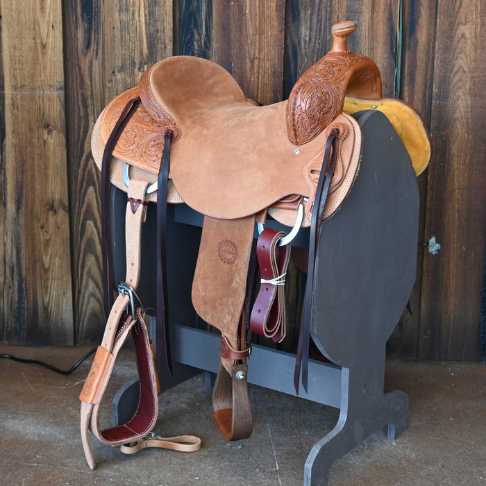 15.5" JEFF SMITH BUSTER WELCH COW HORSE SADDLE