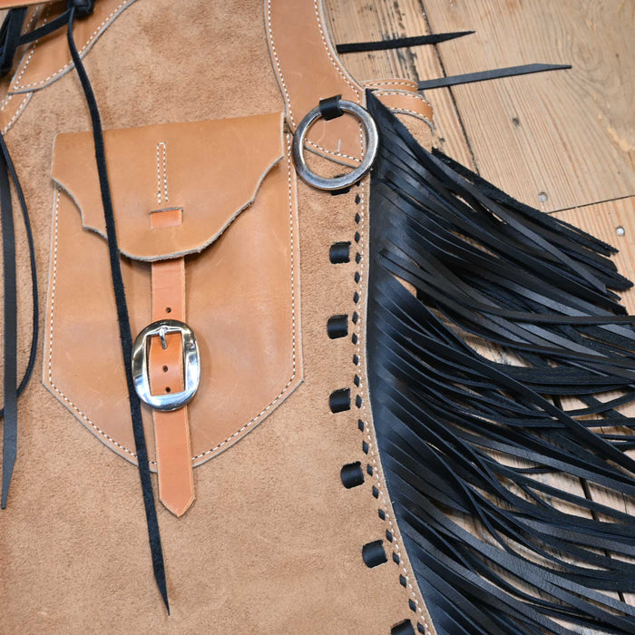 Austin Valimont Handmade Roughout Chaps w/Black Accents 2037