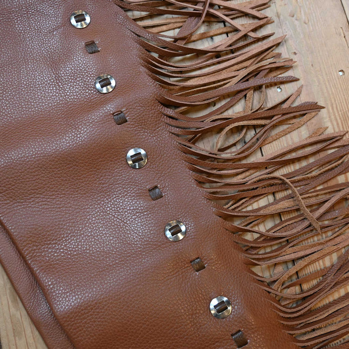 Teskey's Small Brown Shotgun Chaps 2179 Tack - Chaps & Chinks Teskey's