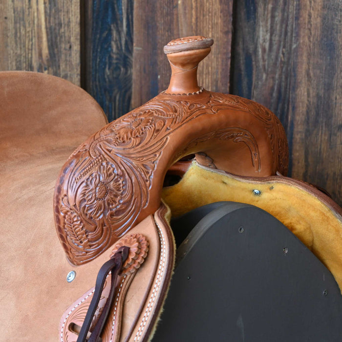 15.5" JEFF SMITH BUSTER WELCH COW HORSE SADDLE