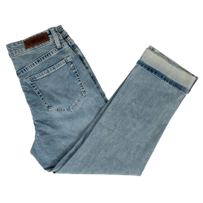 Rock & Roll Denim Women's Distressed Cropped Jean WOMEN - Clothing - Jeans Panhandle