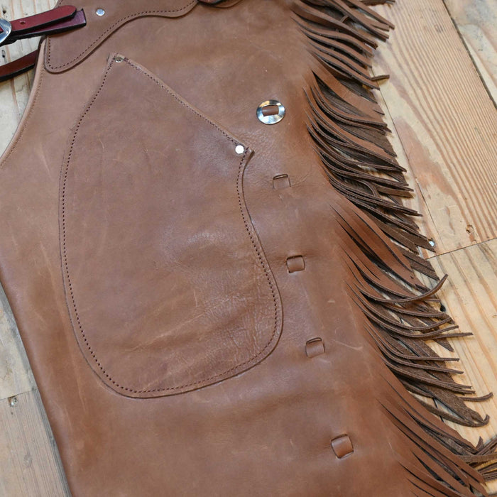 Teskey's Small Brown Shotgun Chaps 2179 Tack - Chaps & Chinks Teskey's