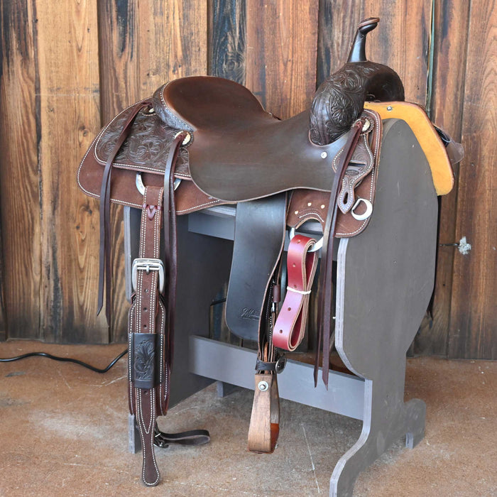16.5" JEFF SMITH BEAU GALYEAN CUTTING SADDLE