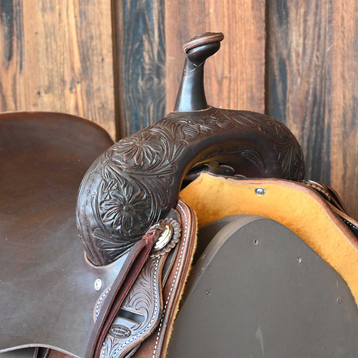 16.5" JEFF SMITH BEAU GALYEAN CUTTING SADDLE