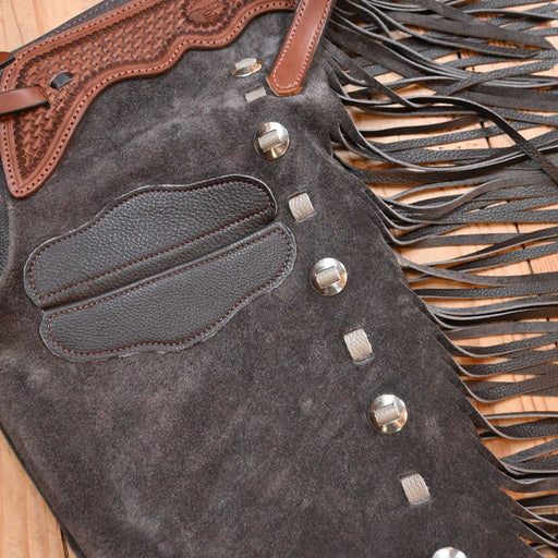 Teskey's Small Charcoal Shotgun Chaps 2180 Tack - Chaps & Chinks Teskey's