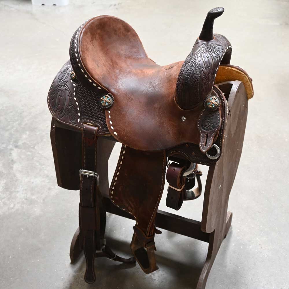 14" USED JEFF SMITH C3 BARREL SADDLE Saddles Jeff Smith   