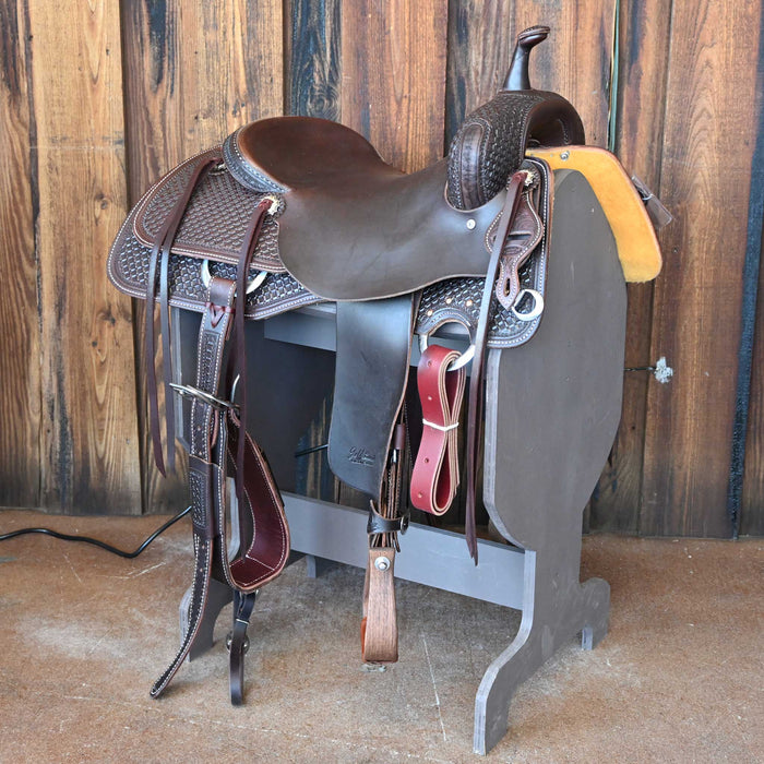 16" JEFF SMITH BEAU GALYEAN CUTTING SADDLE