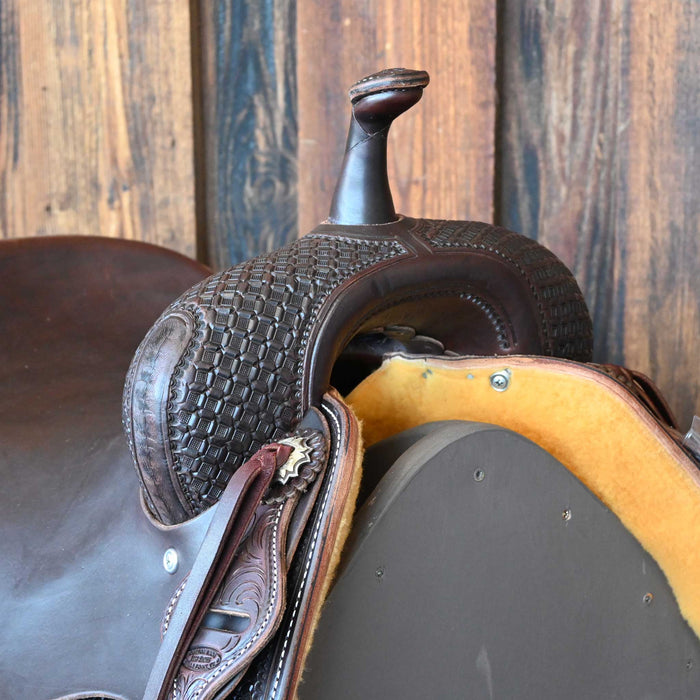 16" JEFF SMITH BEAU GALYEAN CUTTING SADDLE