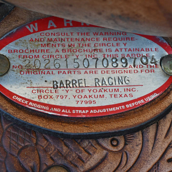 14.5" USED CIRCLE Y BARREL SADDLE