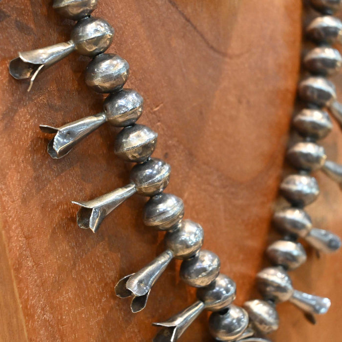 Vintage Handmade Squash Blossom Necklace