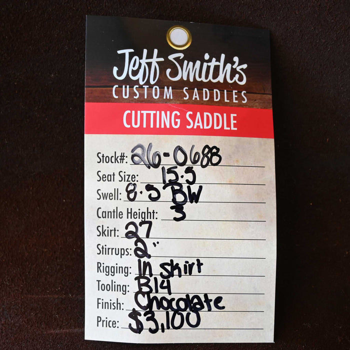 15.5" JEFF SMITH BUSTER WELCH CUTTING SADDLE