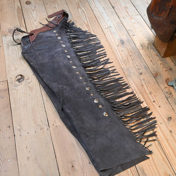 Teskey's Medium Charcoal Shotgun Chaps 2185 Tack - Chaps & Chinks Teskey's