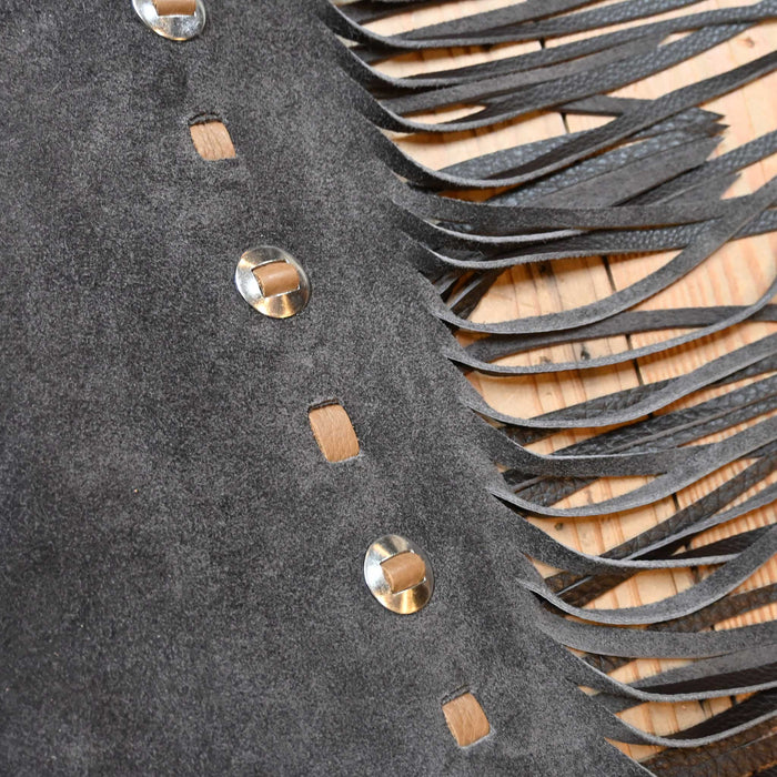 Teskey's Medium Charcoal Shotgun Chaps 2185 Tack - Chaps & Chinks Teskey's