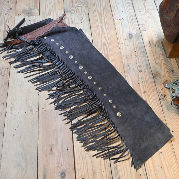 Teskey's Medium Charcoal Shotgun Chaps 2185 Tack - Chaps & Chinks Teskey's