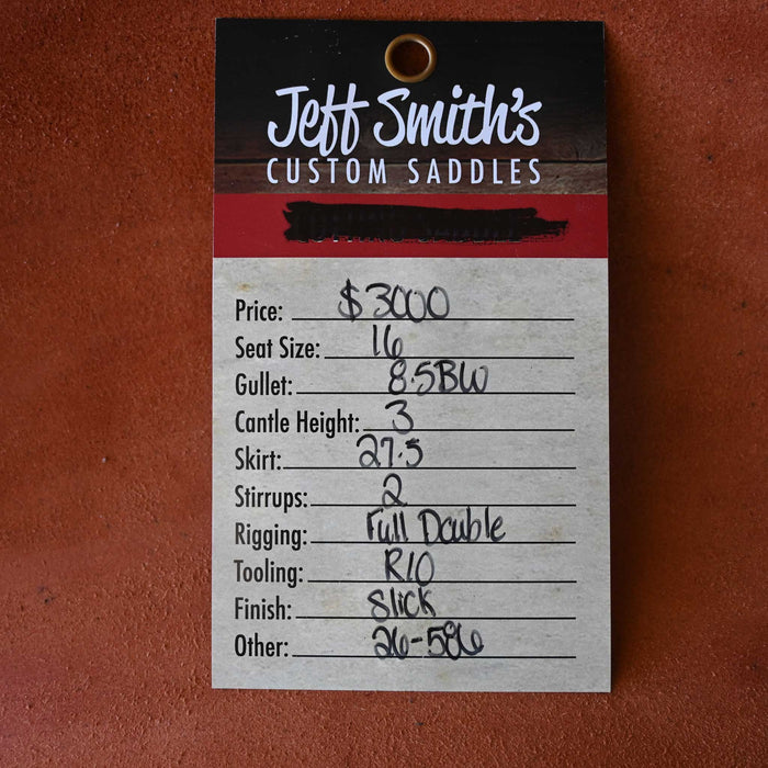 16" JEFF SMITH BUSTER WELCH RANCH CUTTER SADDLE