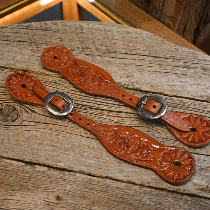 Bob Marrs Handmade Spur Straps _CA2721-22 Tack - Spur Straps Bob Marrs