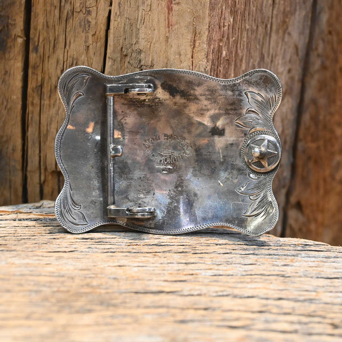 Matt Hackett Sterling Silver & 14k Gold Belt Buckle