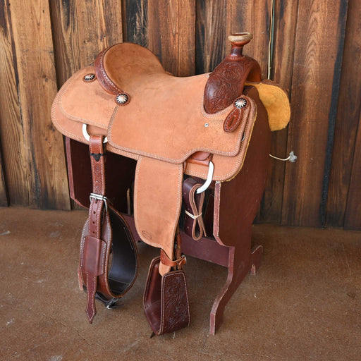 15.5" TESKEY'S RANCH ROPER SADDLE Saddles - New Teskey's Saddlery