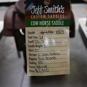 16" USED JEFF SMITH COW HORSE SADDLE Saddles Jeff Smith   