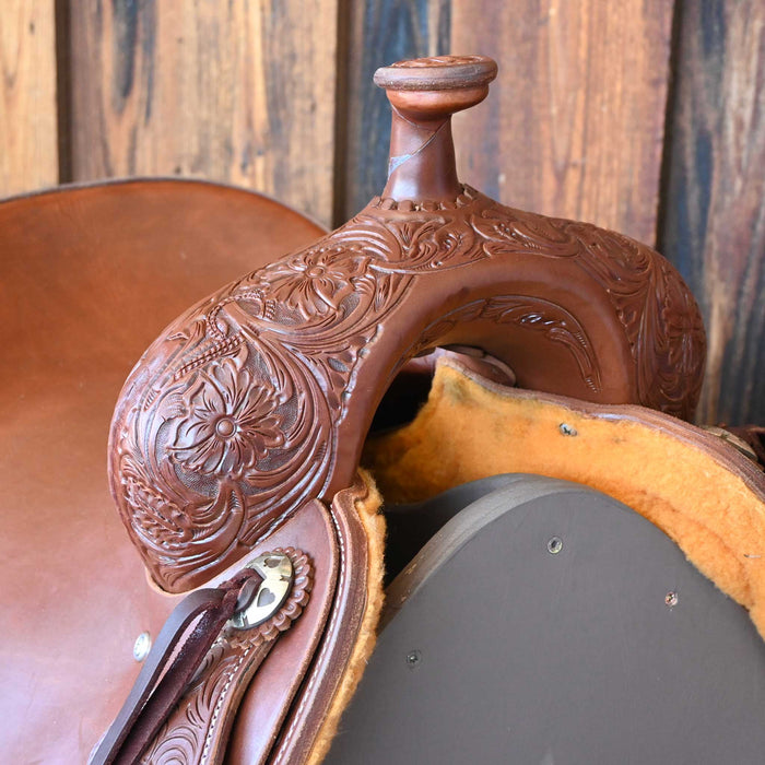 15.5" JEFF SMITH BUSTER WELCH RANCH CUTTER SADDLE