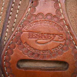 16" USED TESKEY'S RANCH SADDLE Saddles TESKEY'S SADDLERY LLC   