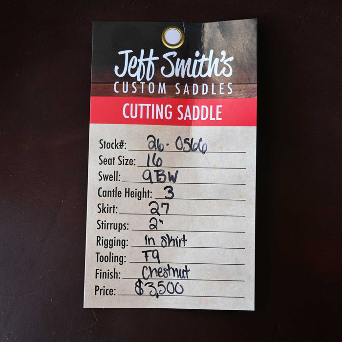 16" JEFF SITH BUSTER WELCH CUTTING SADDLE