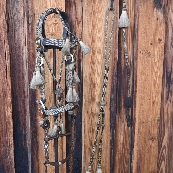 Beautiful Prison Made in Deer Lodge MT. w/ Eagle Rosettes Bridle Rig Collectibles Deer Lodge Prison