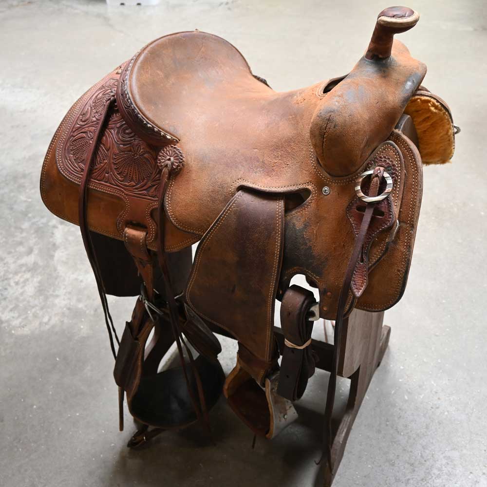 15" USED TESKEY'S RANCH SADDLE Saddles TESKEY'S SADDLERY LLC   