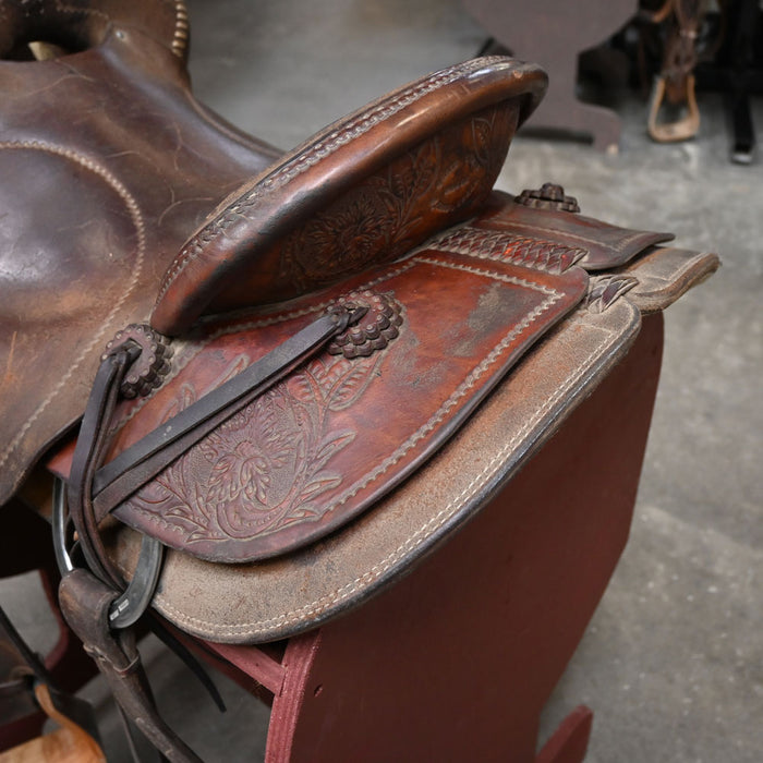 15.5" USED CRAIG LEWIS RANCH SADDLE Saddles - New Craig Lewis