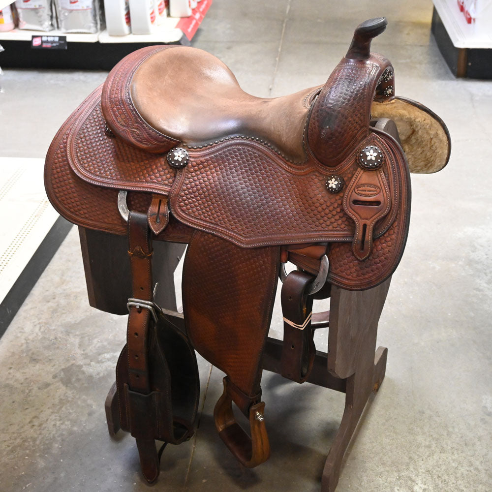 15" USED BRUCE CHEANEY REINING SADDLE