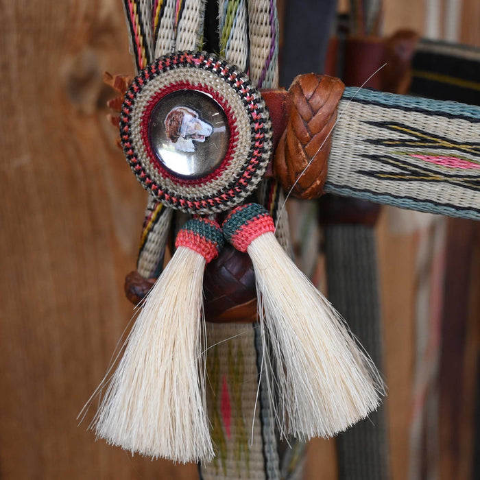 Stunning Prison Made in Deer Lodge MT. Mint Condition Horse Hair Bridle Rig Collectibles Deer Lodge Prison