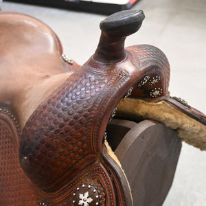 15" USED BRUCE CHEANEY REINING SADDLE