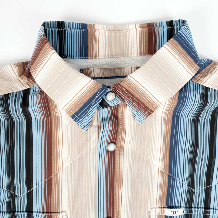 Ferrell Brand Harrison Cream Pearl Snap Shirt MEN - Clothing - Shirts - Short Sleeve Ferrell Brand