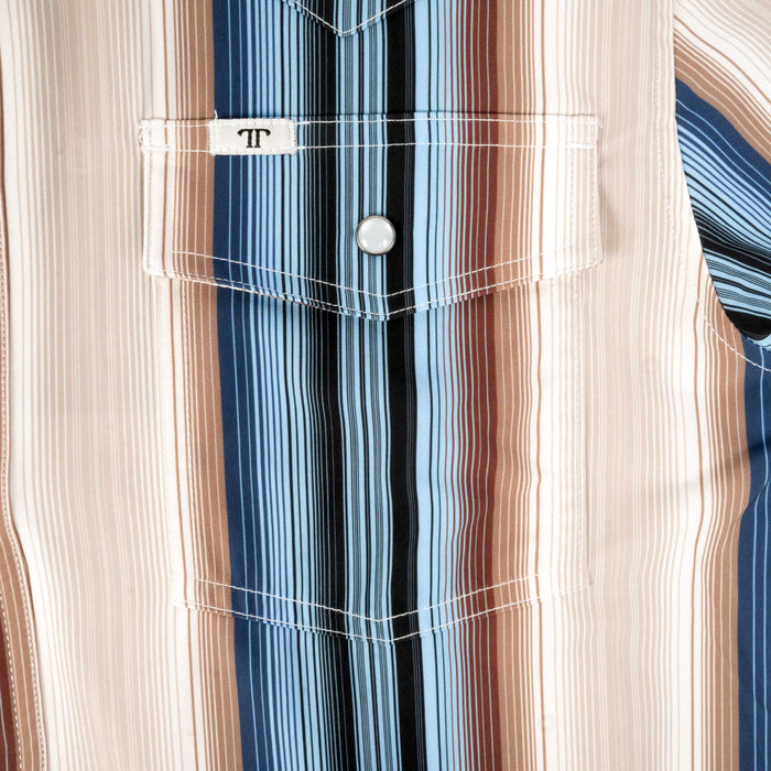 Ferrell Brand Harrison Cream Pearl Snap Shirt MEN - Clothing - Shirts - Short Sleeve Ferrell Brand