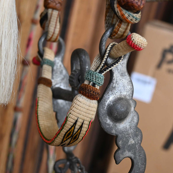 Stunning Prison Made in Deer Lodge MT. Mint Condition Horse Hair Bridle Rig Collectibles Deer Lodge Prison