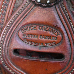 15" USED BRUCE CHEANEY REINING SADDLE