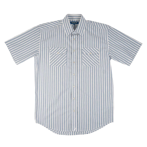 Panhandle Slim Men's Blue Stripe Pearl Snap Western Shirt MEN - Clothing - Shirts - Short Sleeve Panhandle