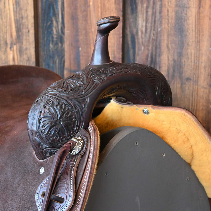 15.5" JEFF SMITH BEAU GALYEAN CUTTING SADDLE