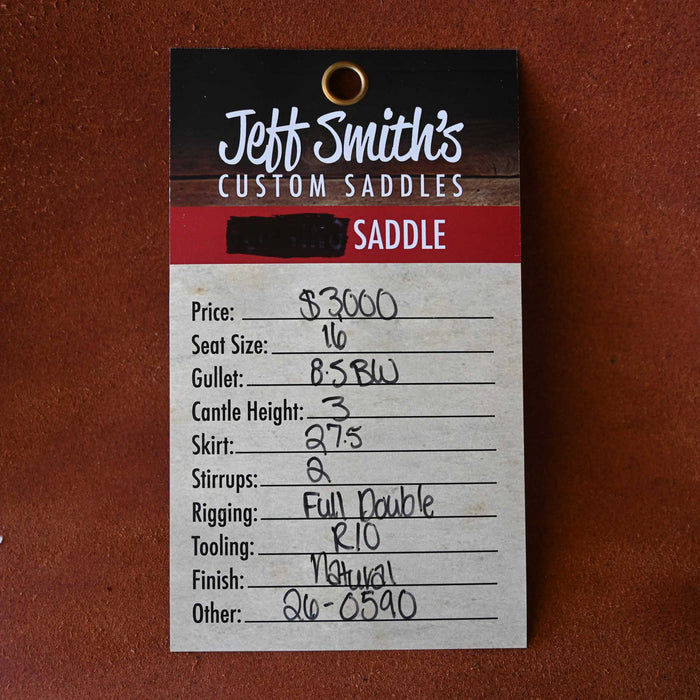 16" JEFF SMITH BUSTER WELCH RANCH CUTTER SADDLE