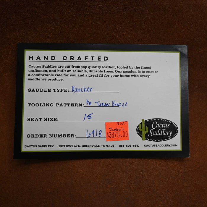 15" CACTUS RANCH SADDLE
