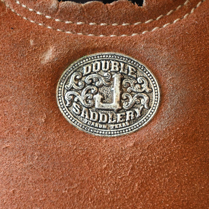 14.5" USED DOUBLE J TEAM ROPING SADDLE